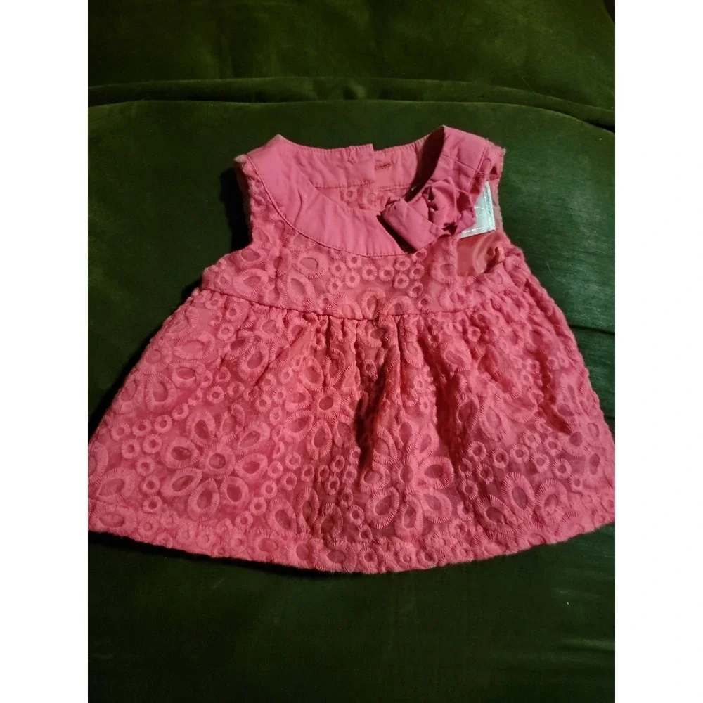 Dressed up by Gymboree‎ egg hunt Easter pink spring dress 3 6 months